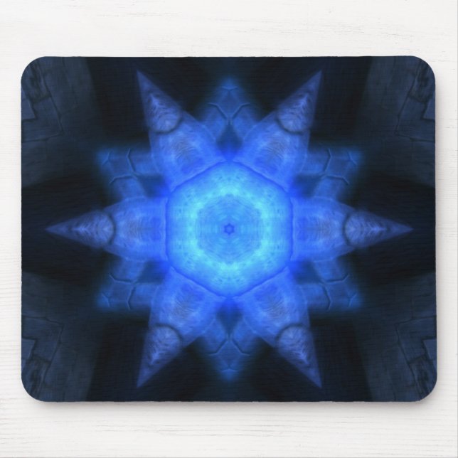 Blue Glow  Mouse Mat (Front)