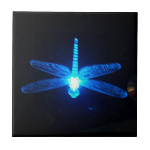 Blue Glowing Dragonfly tile