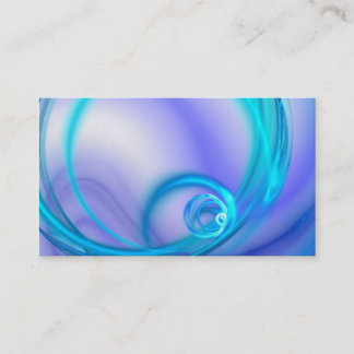 blue glowing plasma electricity business card