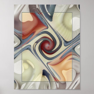 Blue Gnarly Poster