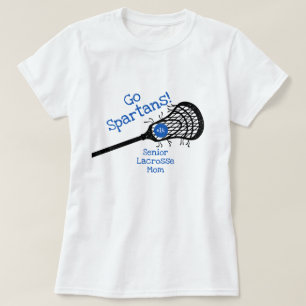 Blue Go Team Lacrosse Mum T-Shirt