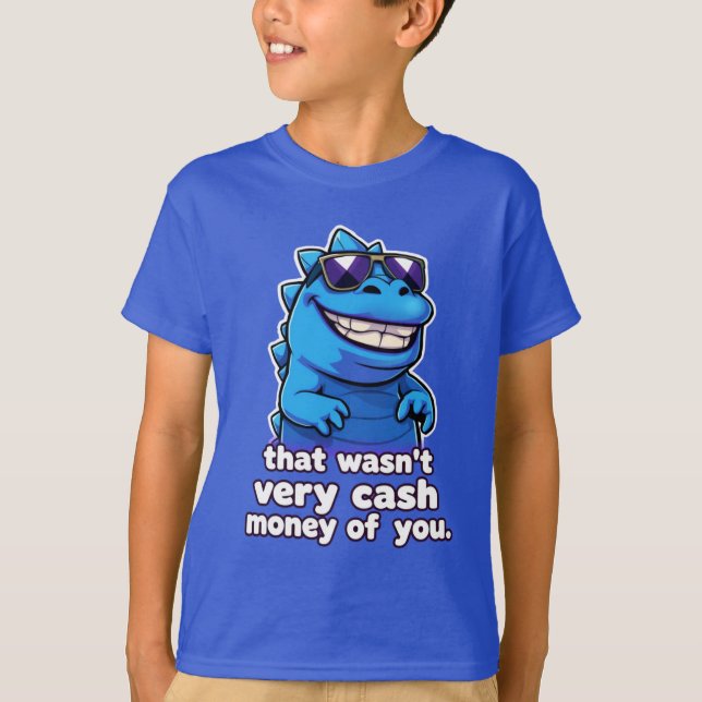 Blue Godzilla Vibes tee (Front)