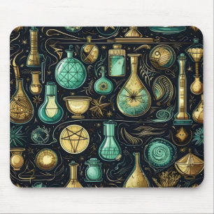 Blue Gold Alchemy Mouse Mat