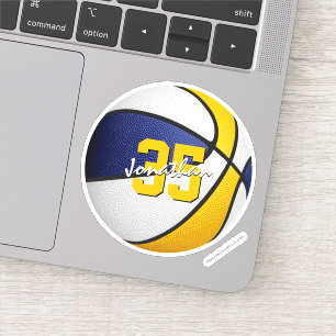 blue gold basketball team colours player name