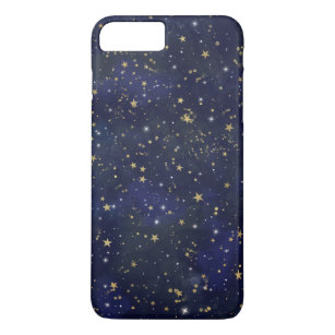 Blue & Gold Celestial Stars Whimsical Watercolor Case-Mate iPhone Case