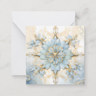 Blue & Gold Christmas Star Card