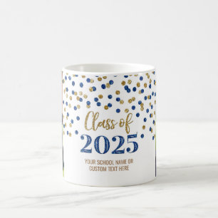 Blue Gold Class of 2025 Coffee Mug