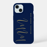 Blue Gold Colours Professional Initial Letters Nam