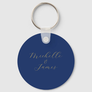 Blue & Gold Colours Professional Trendy Modern Nam Key Ring