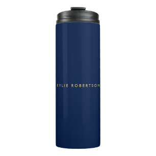 Blue Gold Colours Professional Trendy Modern Plain Thermal Tumbler