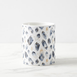 Blue Gold Crystals Coffee Mug