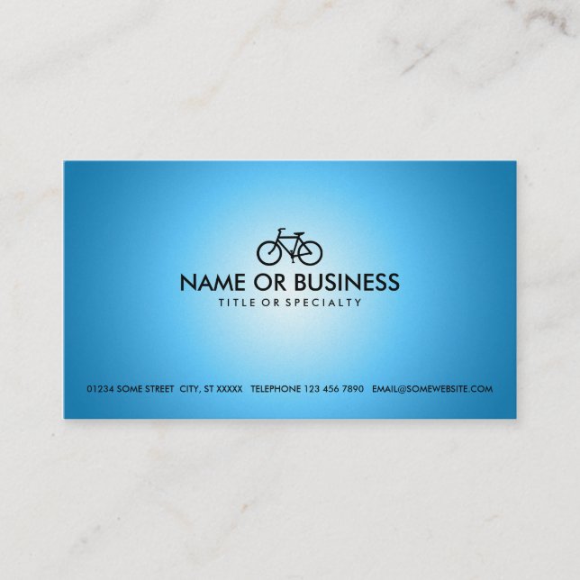 blue gold cycles business card (Front)