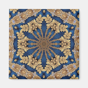 Blue Gold Decorative Magnet