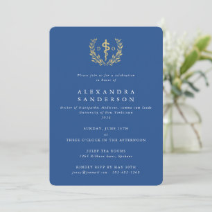 Blue/Gold Doctor of Osteopathic Medicine Grad Invitation