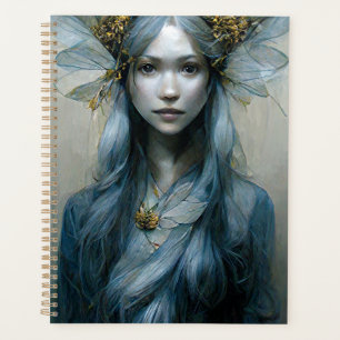 Blue Gold Fairy Fantasy Art Planner