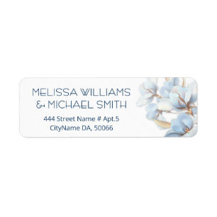 Blue Gold Flower Wedding