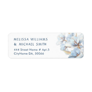 Blue Gold Flower Wedding