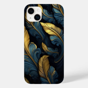 Blue - Gold Leafs Case-Mate iPhone 14 Plus Case