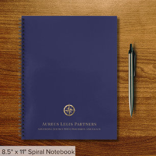 Blue Gold Legal Professional Notebook