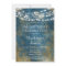 Blue Gold Lights Birthday Party Invitation Adult