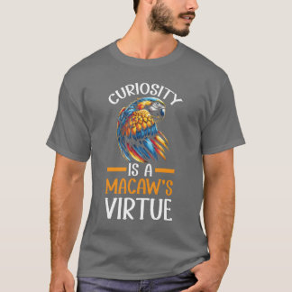 Blue Gold Macaw Parrot Bird Lover Ornithology boy T-Shirt