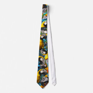 Blue & Gold Macaw Tie