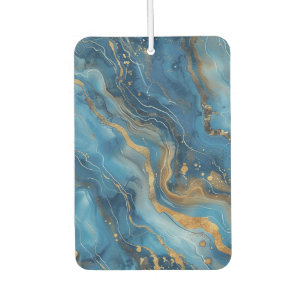 Blue Gold Marble Air Freshener