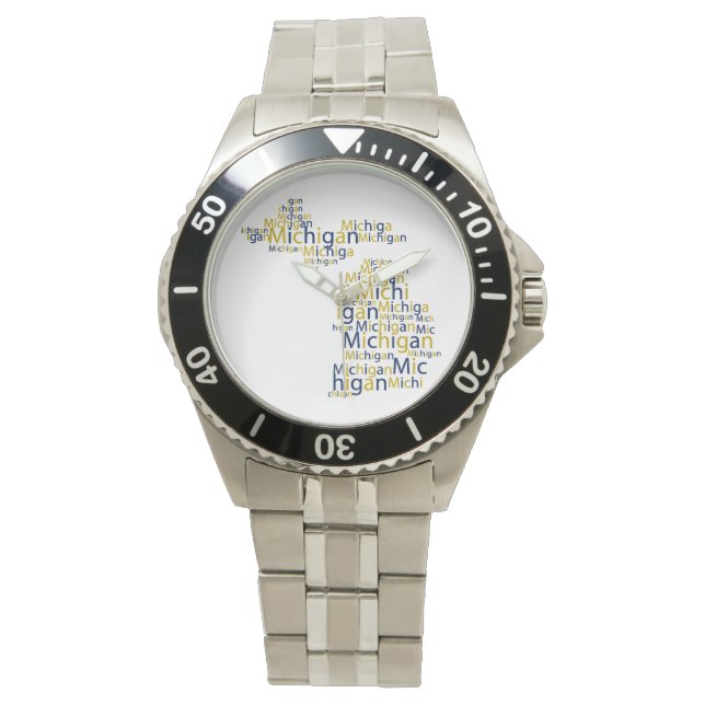 Blue & Gold Michigan Watch (Front)