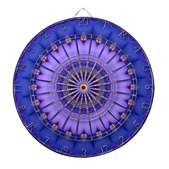 Blue Gold Modern Dartboard (Front)