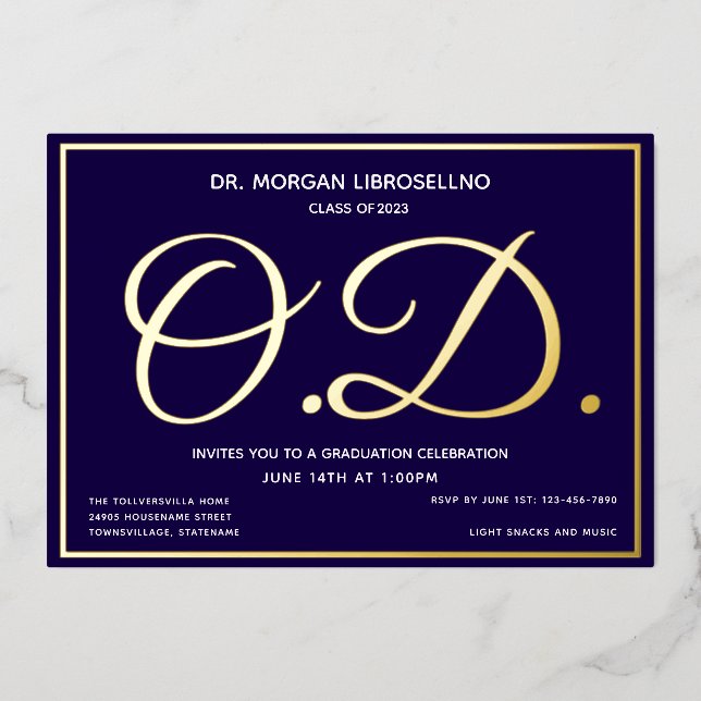 Blue Gold OD Graduation (Front)