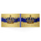 Blue Gold Prince King Crown Guest Book