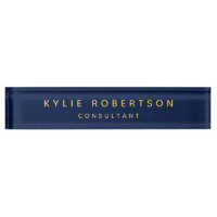 Blue Gold Professional Trendy