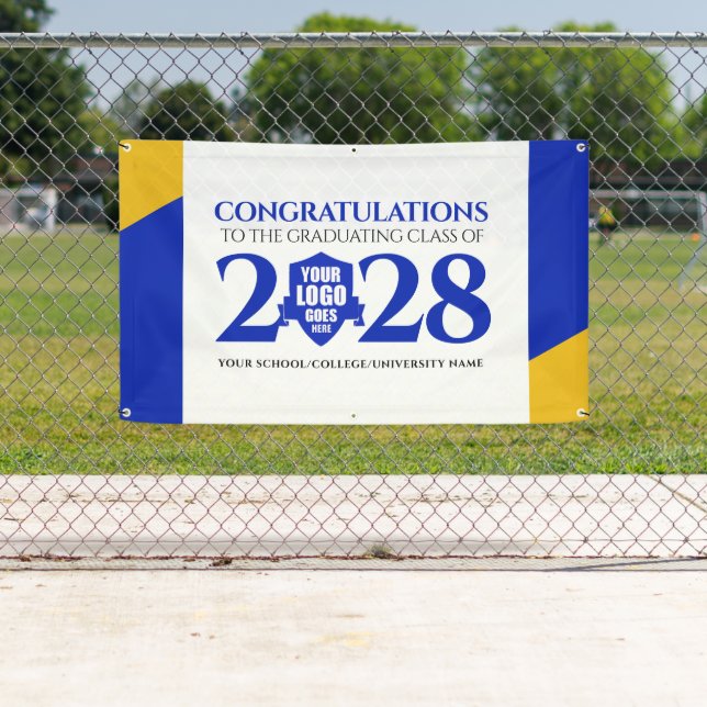 Blue Gold School College Graduating Class Banner (Insitu)