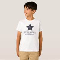 Blue Gold Star Mum Custom Matching Christmas Kids