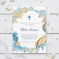 Blue & Gold Under the Sea Baptism