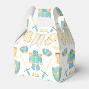 Blue & Gold Watercolour Little Prince Birthday Favour Box