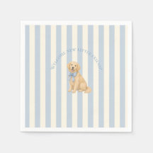 Blue Golden Retriever Baby Shower