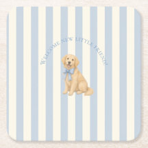 Blue Golden Retriever Baby Shower