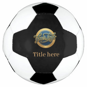blue golden your logo business title website edita football