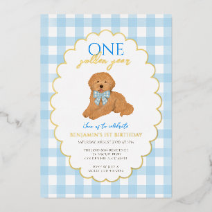Blue Goldendoodle Puppy Dog Pawty 1st Birthday