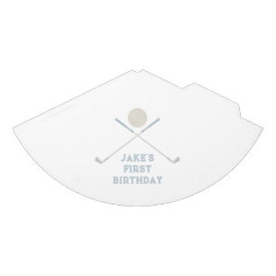 Blue golf birthday hat