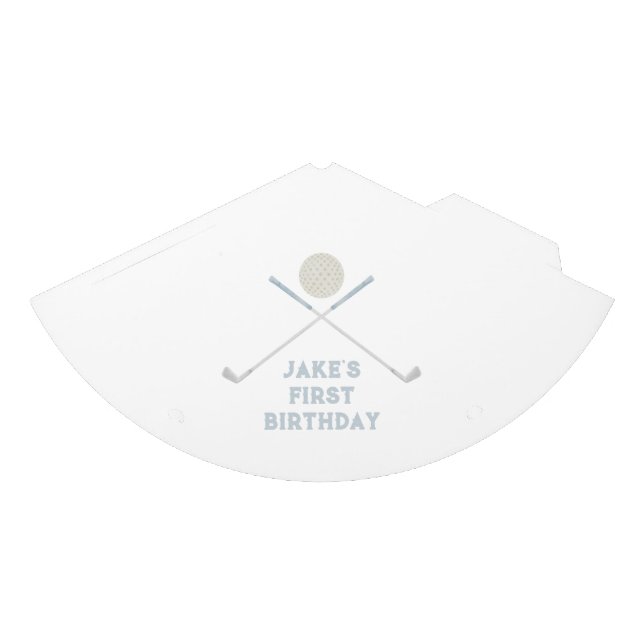 Blue golf birthday hat (Front)