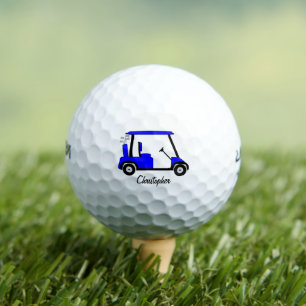 Blue Golf Buggy Design Balls