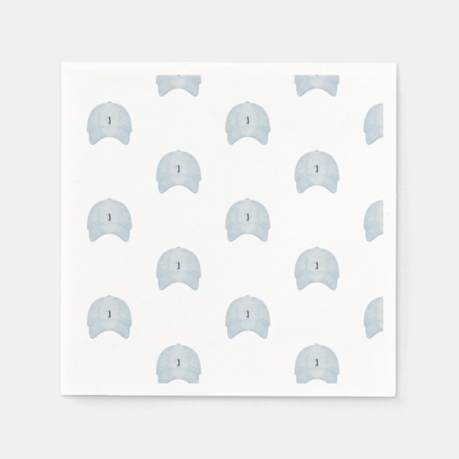 Blue golf cap naptkin napkin (Front)