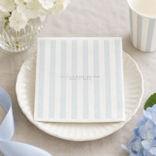 Blue golf cart baby shower napkin