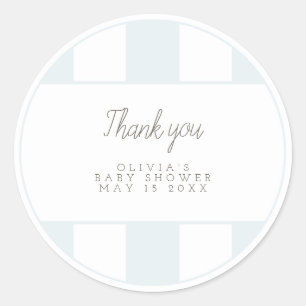 Blue golf cart favour sticker