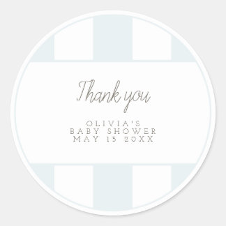 Blue golf cart favour sticker