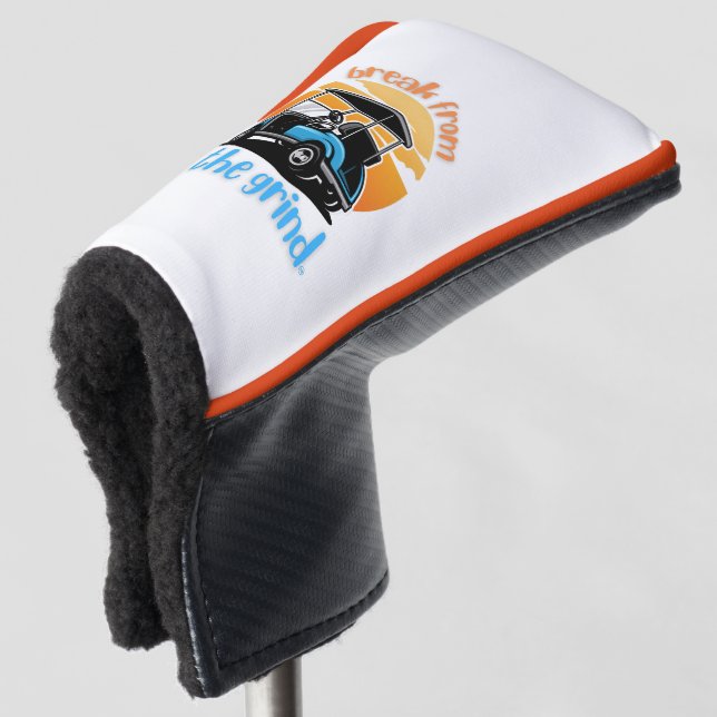 Blue Golf Cart Putter Cover (3/4 Front)