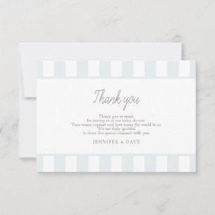 Blue golf cart thank you card