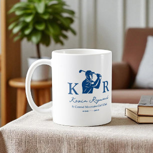 Blue Golfer Mug